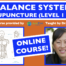 Balance acupuncture foundations sonia tan level 1 and 2 online course