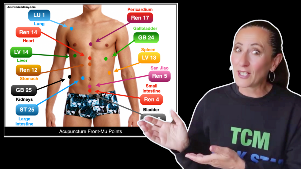Back Shu and Front Mu Acupuncture Points